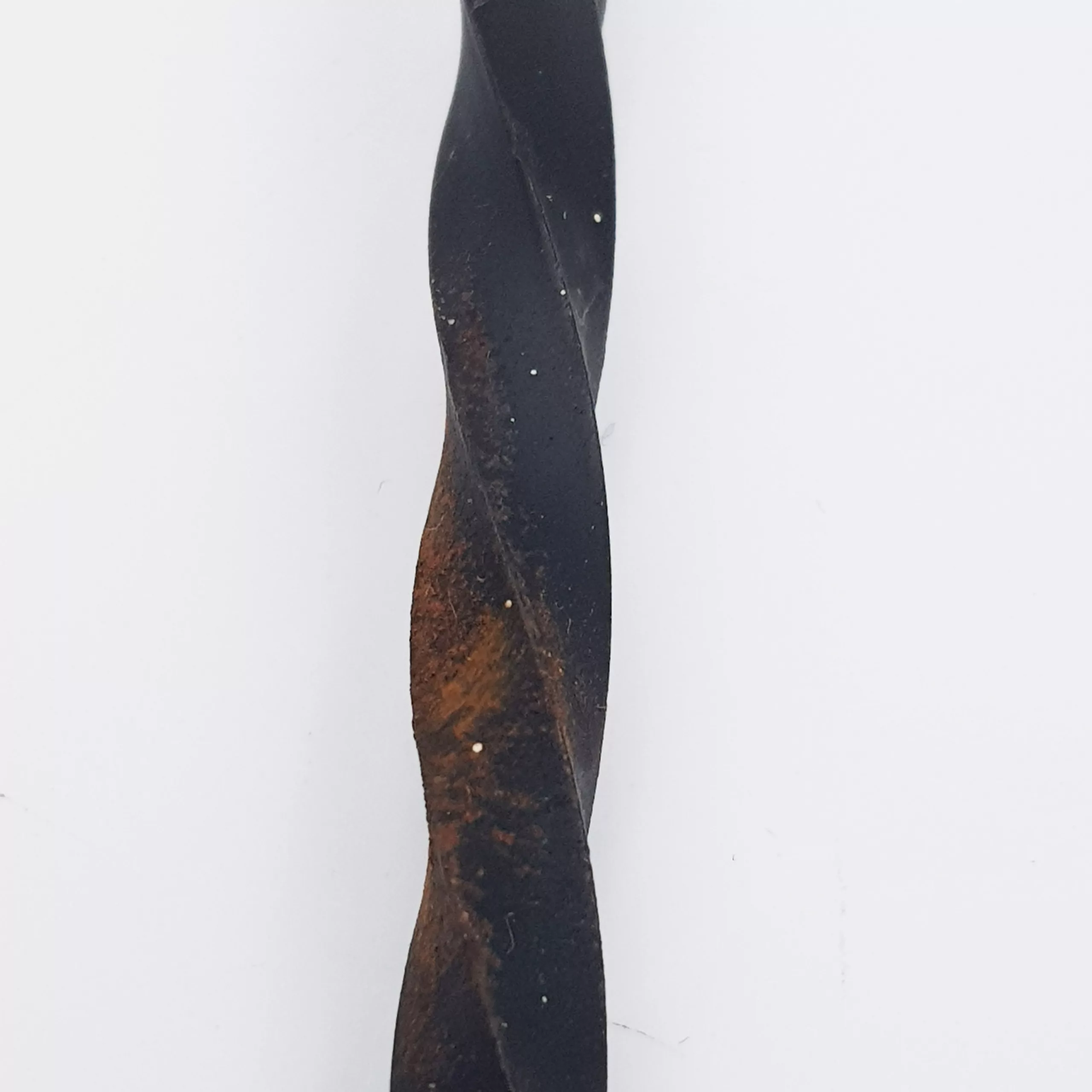 Pair of vintage coat racks twisted metal colored wooden balls