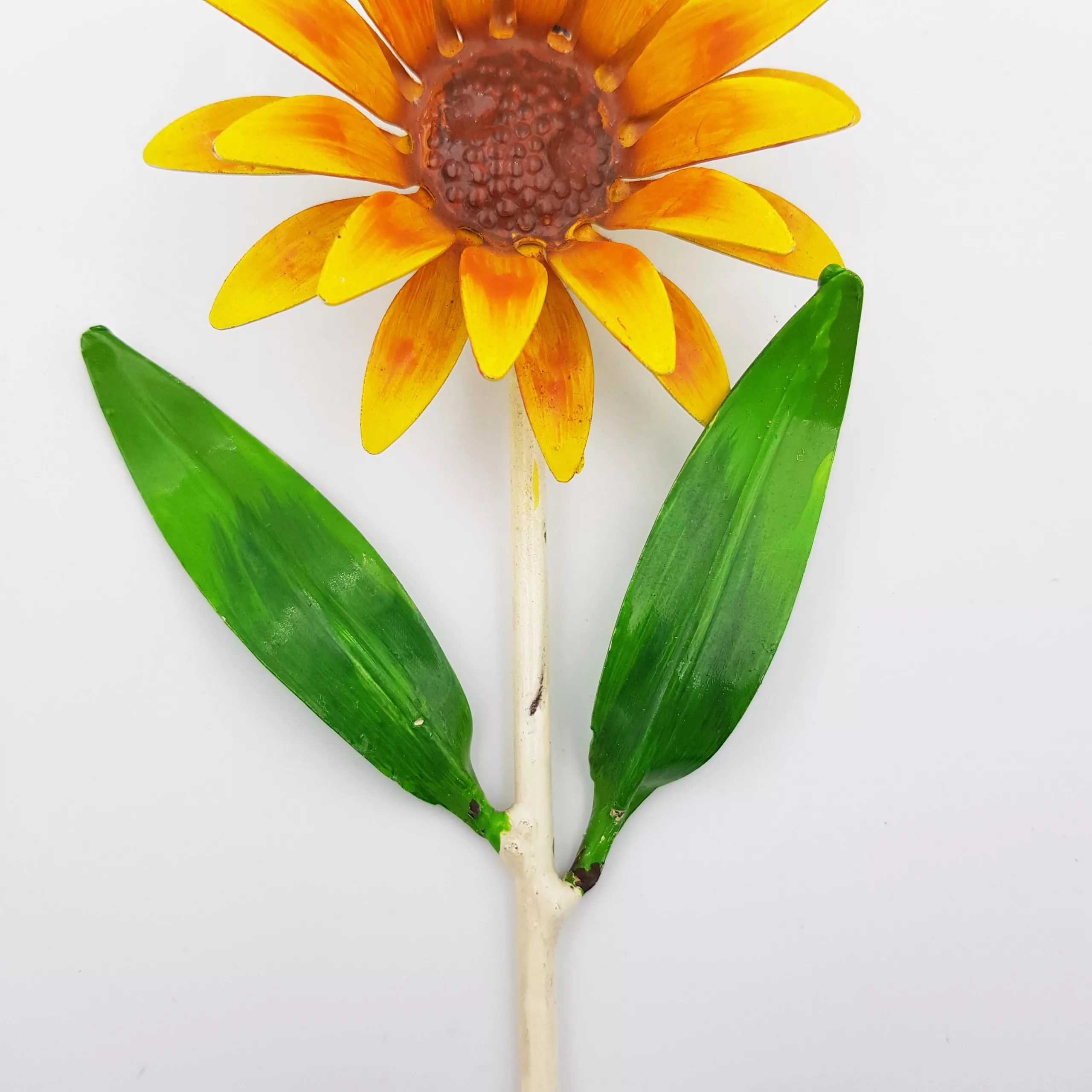 3 vintage metal towel pegs shape of flowers