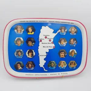 FIFA World cup Argentina 1978 collector serving tray french football team Massilly
