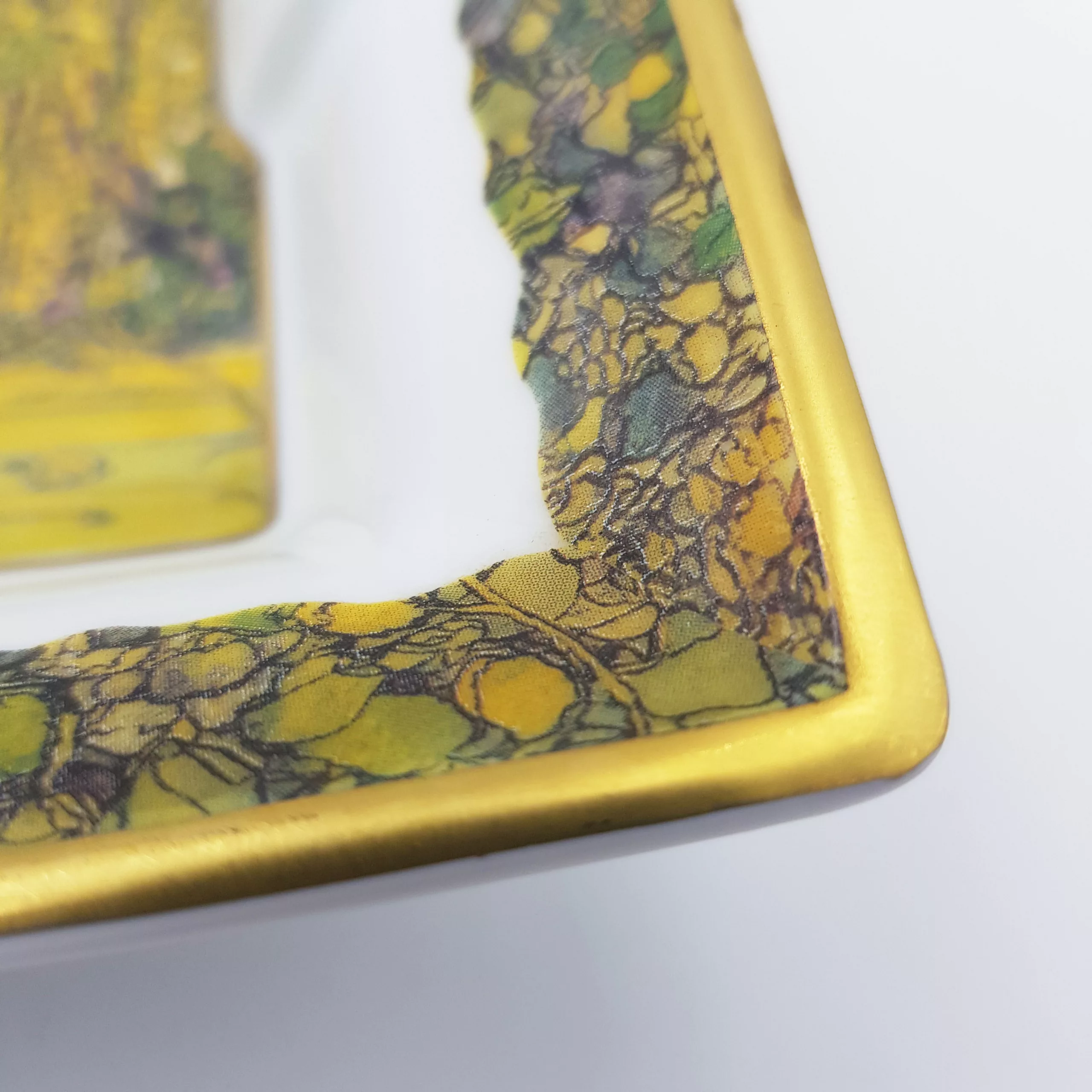 Luxury rectangular ashtray trinket tray elephant decor Raynaud Limoges porcelain