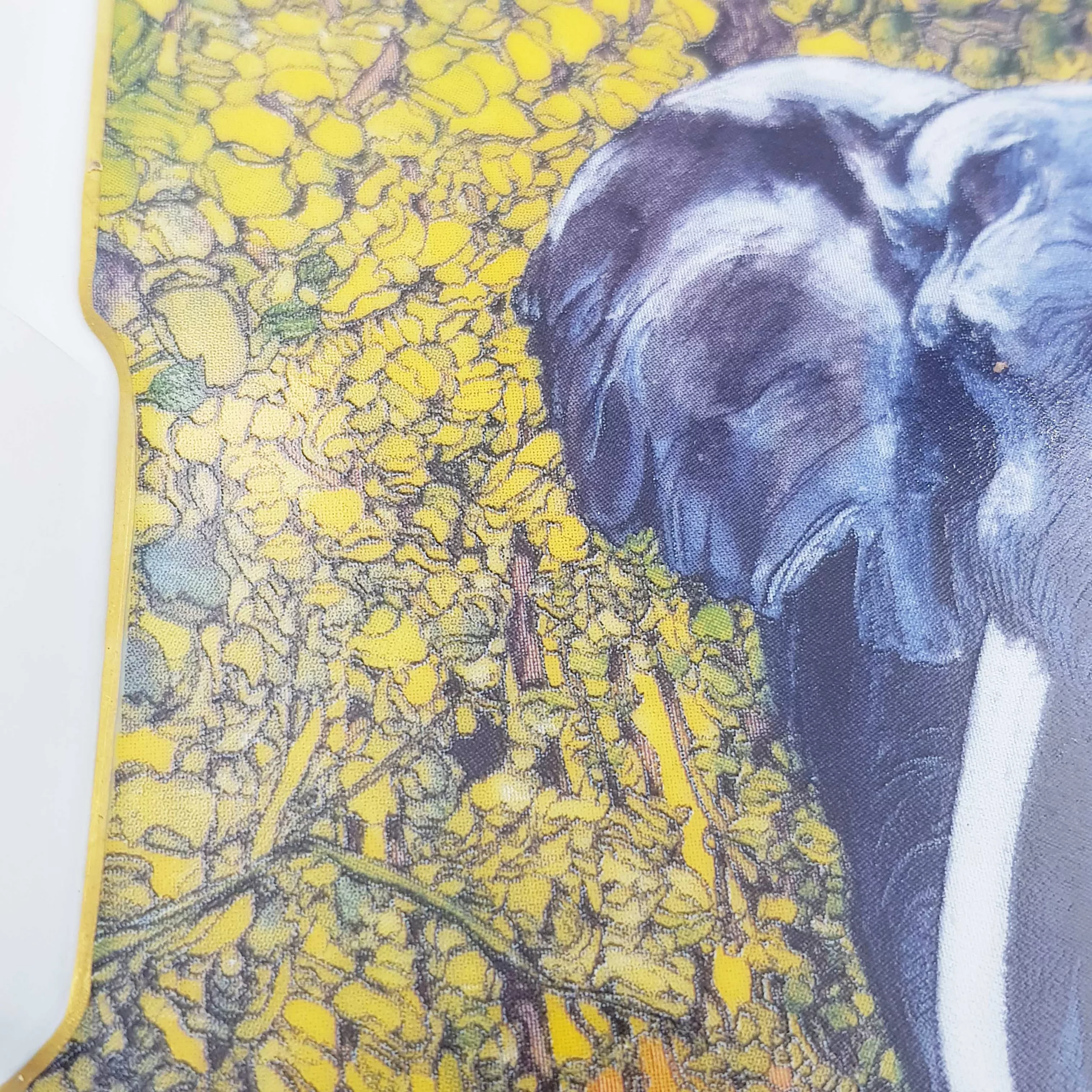 Luxury rectangular ashtray trinket tray elephant decor Raynaud Limoges porcelain