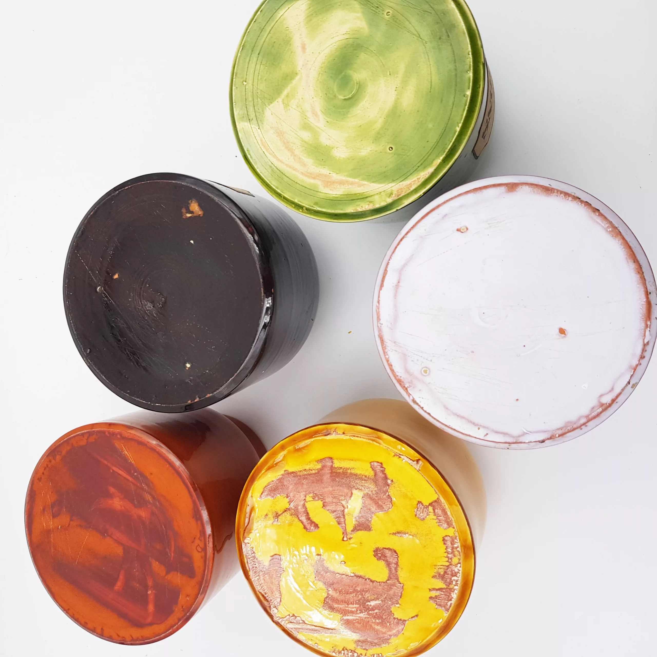 Mado Jolain 5 ceramic spice jars 1960s