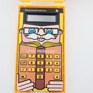 Texas Instruments Little Professor vintage calculator 1980s