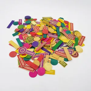 200+ vintage gaming counters wood and plastic