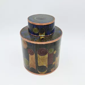 Fabienne Jouvin Small Tea Pot Rondo Cloisonne Enamel Copper Height 18cm